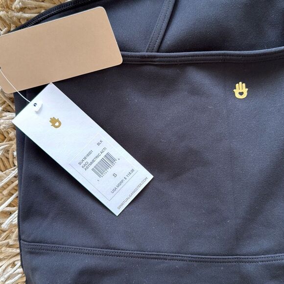 Spiritual Gangster Kaci Asymmetric Active Dress in Black Size S - Picture 6 of 7